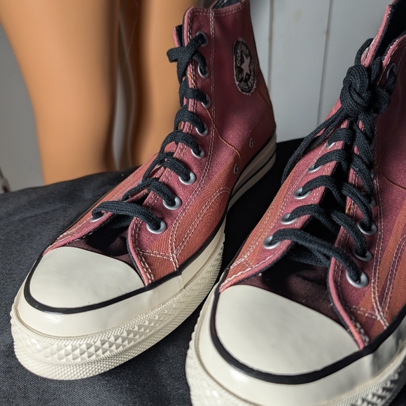 Men's Pink and white Converse trainers Size 11.5 - Picture 2 of 8